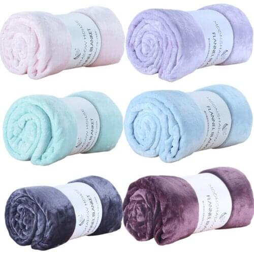 TB030A Soft Warm Winter silver grey navy blue purple Sheet Bedspread Sofa Mechanical Wash Coral Fleece Flannel Throw Blanket