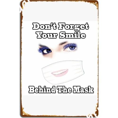 Don T Forget Your Smile Metal Sign Mural Customize Club Poster Tin Sign Posters