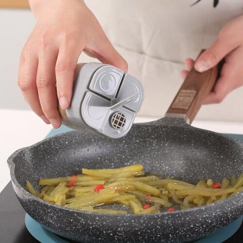 New Spice Storage Jars Tools Seasoning Box Sugar Salt Pepper Bottle Cumin Powder Container Multi Compartments Kitchen Organizer