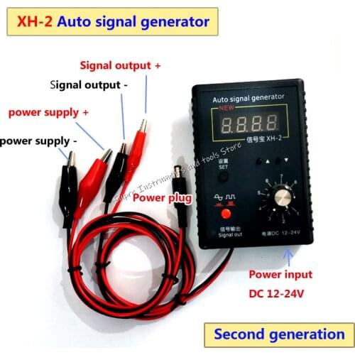 Portable Auto Vehicle Signal Generator Car Hall Sensor and Crankshaft Position Sensor Signal Simulator Meter 2Hz to 8KHz