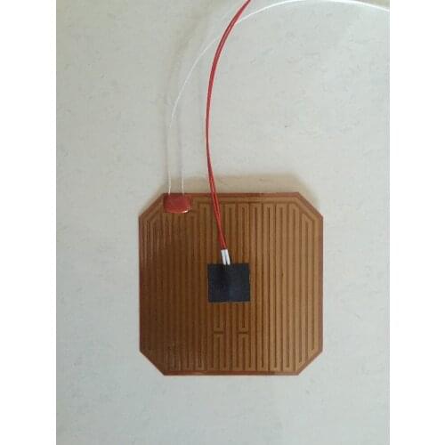 Kapton Heater 85.6mmx85.6mm 24V 24W 3M adhesive Polyimide heating film electric heating PI 1A pt100 Aclass temperature sensor 3