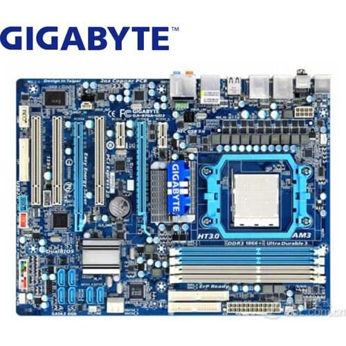 Socket AM3 For AMD 870 Gigabyte GA-870A-UD3 Motherboard DDR3 16GB 870A UD3 870A-UD3 Desktop Systemboard Mainboard Plate Used