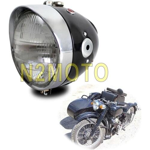 Retro Motorcycle Headlight Front Head Light Lamp for K750 KS750 BMW M72 R12 R75 Replika BW40 Dnepr Ural Sidecar
