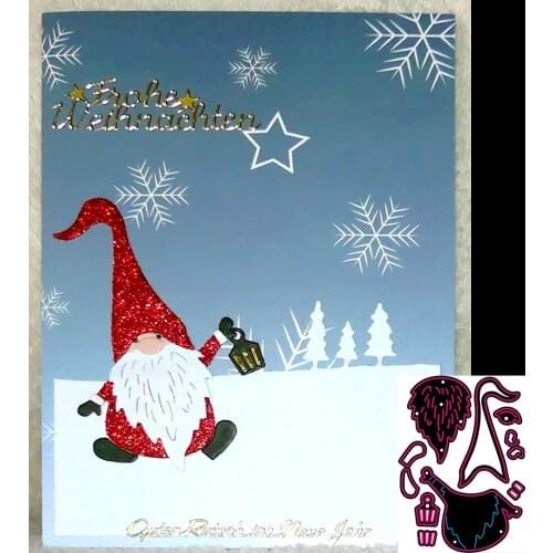 Christmas new Santa Claus metal cutting die embossing scrapbook template process cutting dice for diy handmade cards