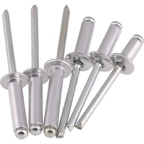 Core aluminum rivet round head aluminum pull nail national standard core rivet pull rivet specification wholesale series 20PCS