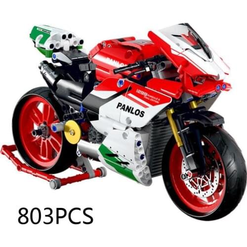 Technical motorcycle building block Ducatis 2015 1299 Panigale motor vehicle model steam assembly brick toy collection for gifts
