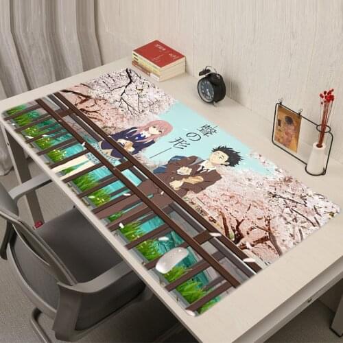 A Silent Voice Mousepad Xxl Gaming Mouse Pad Gamer Japan Anime Kawaii Desk Mat Cute Pc Gamer Complete Deskpad Rgb Mouse Mats