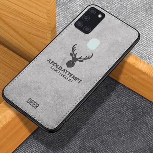Cloth Deer Phone Case For Samsung Galaxy A12 A11 A21s A30s A50s A50 M31S M51 M11 M21 M31 A70 A31 A41 A51 A71 A01