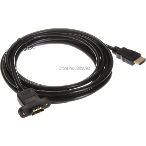 Gold Plated HDMI Extension Cable Male to Female With Screw Panel V1.4 HD 1080P For PSP/Computer/HDTV audio video Cable