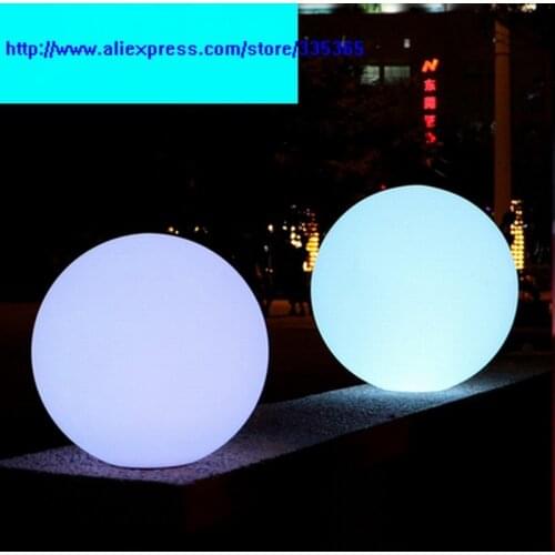 PE outdoor Dia.600mm RGB rechargeable battery floating on water led swimming pool light 2w with remote and charger lawn lamp