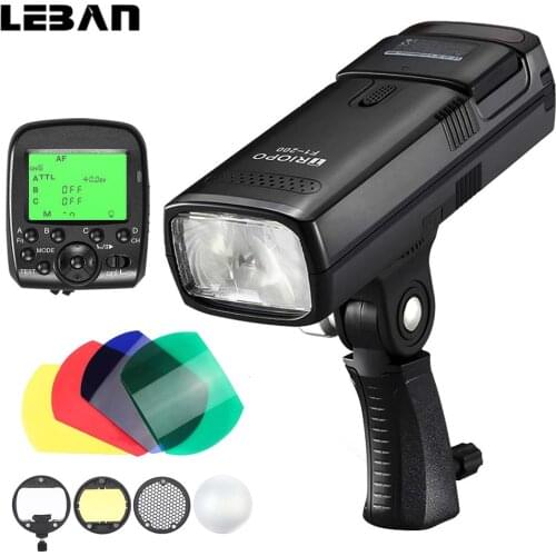 TRIOPO F1-200 2.4G Wireless TTL Flash Outdoor Flash Light for TRIOPO G1 Trigger 200Ws with Battery for Canon Sony Nikon Camera