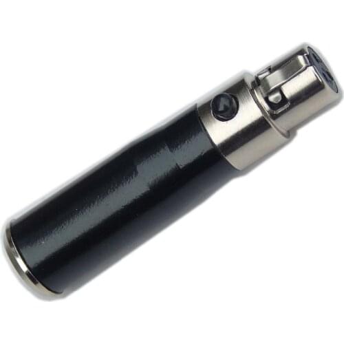 High quality 2pcs/lot Mini xlr 3 pin female to mini xlr 3 pin male connector Adapter