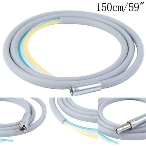 Dental 4 Holes Handpiece Hose Tube With Connector For High/Low Speed Handpiece Material High Quality