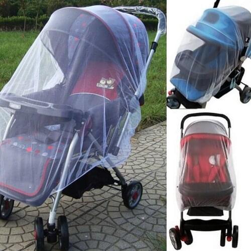 150cm Summer Mosquito Net Baby Stroller Pushchair Mosquito Insect Shield Net Safe Infants Protection Mesh Stroller Accessories