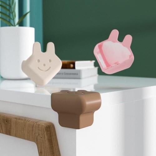 2Pcs Corner Protectors Rabbit Pattern Home Decor Silicone Safety Protection Table Edge Cover