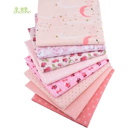 8pcs/Iot,Plain Cotton Fabric,Patchwork Cloth,Bronzing Series Of Handmade DIY Quilting&Sewing Crafts,Cushion,Bag Material