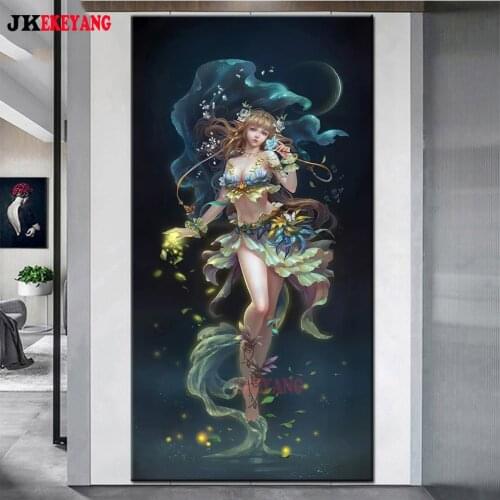 Large 5D Diy diamond painting Fairy Diamond Mosaic Rhinestone Embroidery cross stitch Y4142
