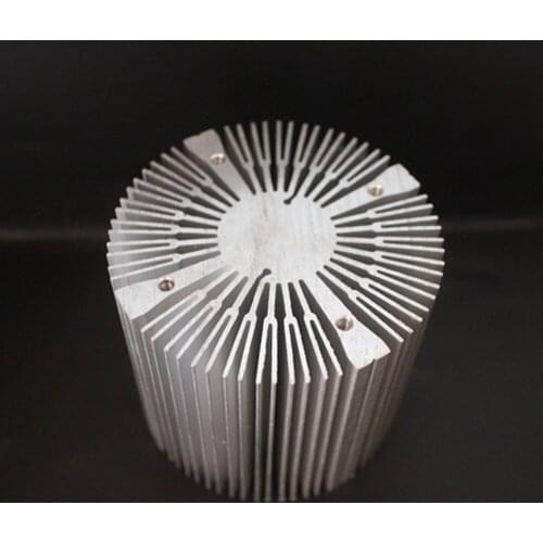 Aluminium 90*80mm Round Shape Heatsink for 100W High Power LED Bead Surface inner 4 Holes