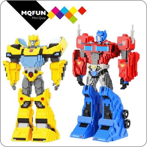 Balody Toy brick kid toys building blocks cartoon Transform robot car diamond blocks toys action figure children kids toy gift
