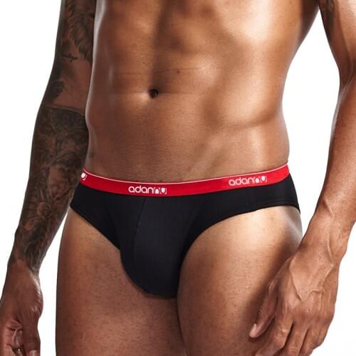 ADANNU Brand Sexy Men Briefs Cotton Underwear Comfortable Underpants Slip Homme Male Panties Penis Pouch Men Briefs Bikini