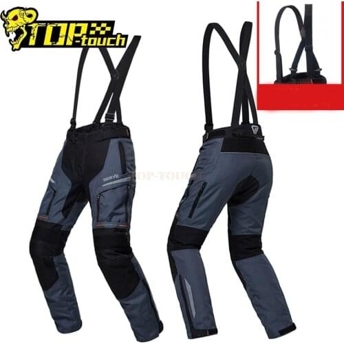 NERVE Blue Motorcycle Pants Wearable Anti-Fall Waterproof Motocross Pants Moto Jeans Riding Motorcycle Jeans Removable Strap