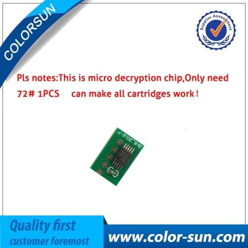 For HP72 HP 72 Ink Cartridge ARC Chips for HP Pro officejet T770 T790 T1100 T1120 T1200 Printer Auto Reset Cartridge Chips