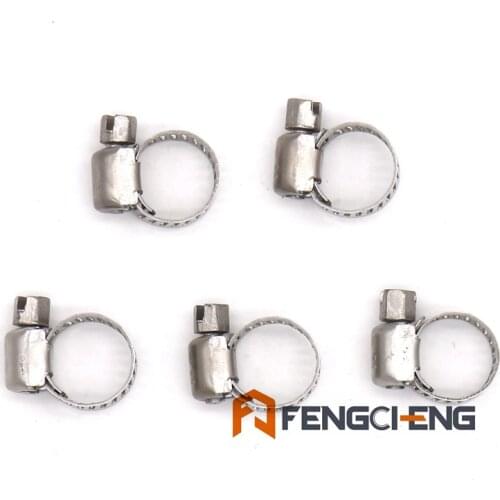 Worm Hose Clamp Fit 8mm O.D ~ 12mm O.D tubing 304 Stainless Steel 5 pcs/lot Brewer Hardware