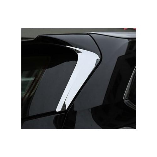 For Toyota Highlander 2015 2014 2016 Chrome Spoiler Side Triangle Decorative Cover Trims