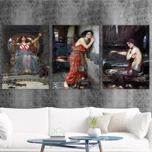 Home Decoration Print Canvas Art Wall Pictures Poster Canvas Printings Paintings British William Waterhouse 1