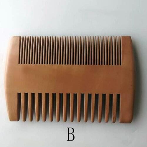 500pcs Fine & Coarse Tooth Dual Sided Wood Combs Wooden Hair Comb Double Sides Beard Comb for Men