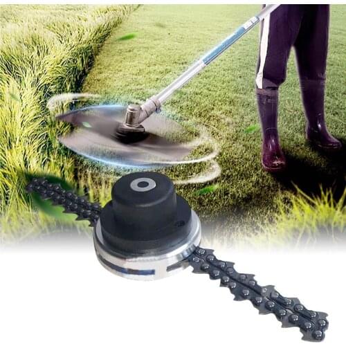 Trimmer Head Coil Chain Brush Cutter Garden Grass Trimmer Head Upgraded With Thickening Chain For Lawn Mower