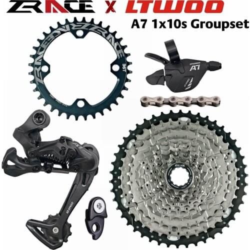LTWOO A7 10 Speed Shifter + Rear Derailleurs + 42/46T ZRACE Cassette / BCD104 Chainrings + SUMC Chain Groupset, PCR BEYOND M6000