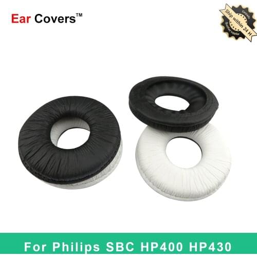 Earpads For Philips SBC HP400 HP430 Headphone Earpad Replacement Headset Ear Pads PU Leather Sponge Foam