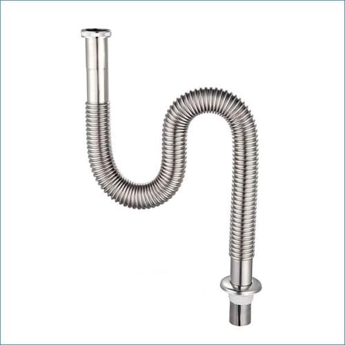 Stainless steel Deodorant basin s bend pipe,Basin Drainer Strainer pipe,J14114