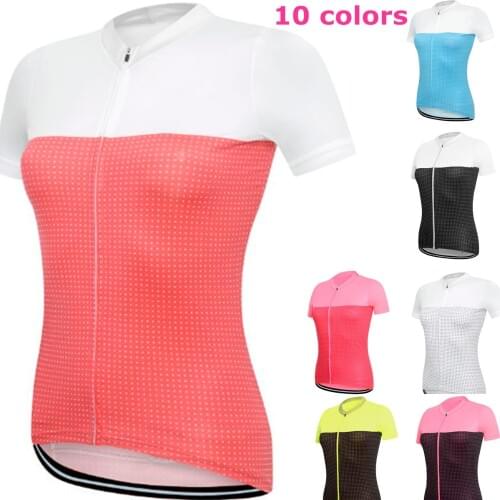 NEW Summer Women Cycling Jersey Short Sleeve MTB Cycling Clothing Bike Shirt Ropa Maillot Ciclismo Racing Bicycle Clothes