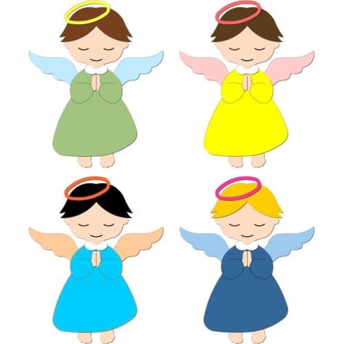 New angel boy Wooden Die Scrapbooking C2722 Cutting Dies Multiple Sizes