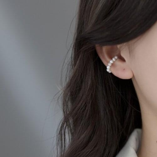 Origin Summer Exquisite Statement Magnet Adsorption Simulation Pearl Clip Earring for Women Luxury Piercing Earrings Jewellery