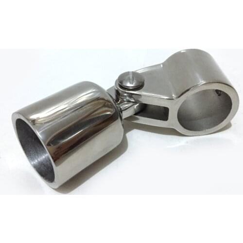Polished Stainless Steel Boat Awning Hand Rail Fitting 7/8 inch Elbow-Silver
