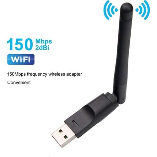 PIXLINK WiFi Wireless Network Card USB 2.0 150M 802.11 b/g/n LAN Adapter with Rotatable Antenna for Laptop PC Mini Wi-fi Dongle