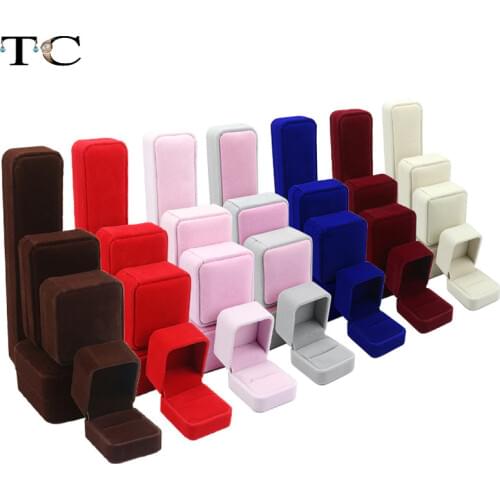 Jewellery Packaging Gift Box Velvet Box Ring Box Jewelry Container Necklace Holder Bracelet Organzier