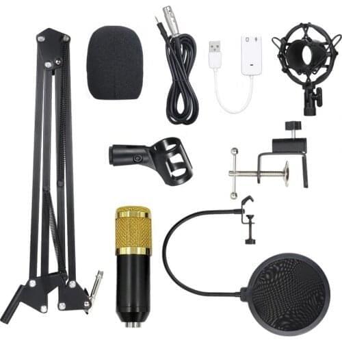 Professional BM800 Studio Condenser Microphone 3.5mm Wired BM800 Condenser Sound Recording Microphone For Computer bm 800