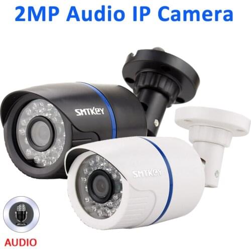 SMTKEY 1080P network IPC Wired 2MP Audio IP Camera onvif support for NVR CCTV System support IOS or Android Smart phone View