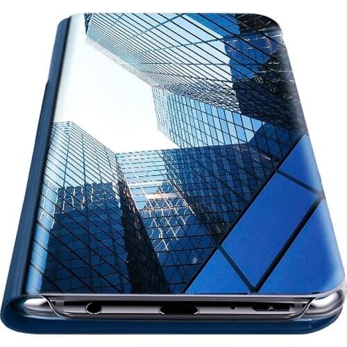 Smart Mirror Leather Phone Case For Huawei Mate 40 30 20 10 9 8 Cases PC Stand Flip Cover For Huawei Honor 30 20 10 Cases Cover