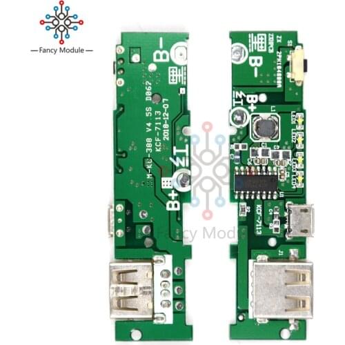 5V 1A Power Bank Charger PCB Board Charging Circuit Board Step Up Boost Module for Mobile Power Bank