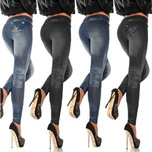 Push Up Seamless High Waist Warm Jeans Leggings Women Autumn And Winter Jeggings Pants Leggins Stretch Well