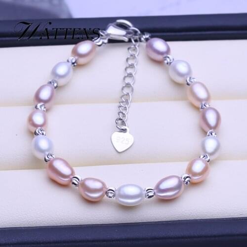White pink purple multi pearl bracelet fashion tube bracelet pearl adjustable bracelet for women party creative gift promotion