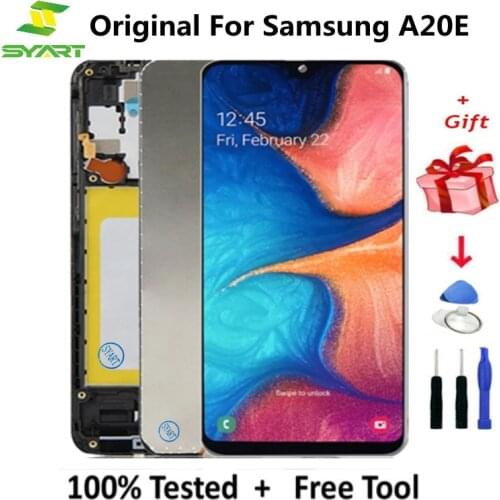 New Original LCD Screen For Samsung Galaxy A20E A202 SM-A202F A202DS A202F/DS LCD Assembly LCD Display Touch Digitizer