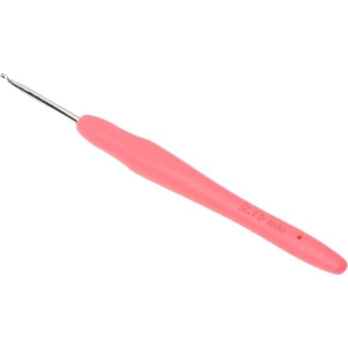 1PC Metal Knitting Needles Crochet Hooks Tool With Ergonomic Grips 0.5-2.75mm