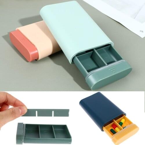 1PCS Plastic Fashion Portable Nordic Style Pill Box Tablet Pillbox Dispenser Medicine Boxes Dispensing Medical Kit Organizer