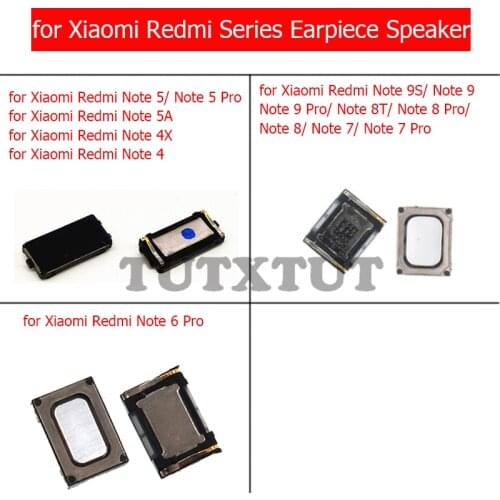 2pcs for Xiaomi Redmi Note 5 / 6/ 4x/ 4/ 5A/ 9S/ 9/ 9T/ 8/ 7 Pro Earpiece Speaker Ear Speaker Sound Receiver Repair Part